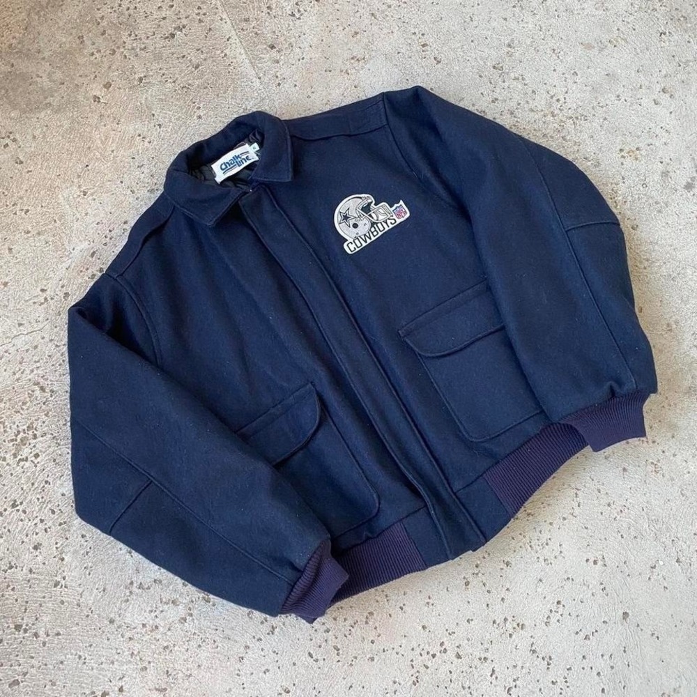 Vintage Chalk Line NFL Football Dallas Cowboys Heavyweight Jacket Size XL